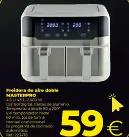 Makro MASTERPRO Freidora de aire doble oferta