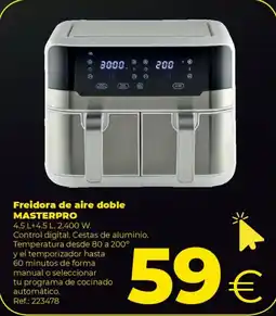Makro MASTERPRO Freidora de aire doble oferta
