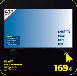 Makro TELEFUNKEN Tv 43" dtqv925 oferta