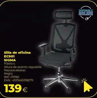Makro SIGMA Silla de oficina EC901 oferta