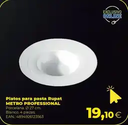 Makro METRO PROFESSIONAL Platos para pasta Rupat oferta