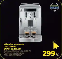 Makro DE'LONGHI Máquina espresso ecam 22.110.sb oferta