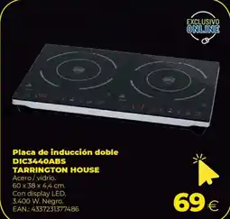 Makro TARRINGTON HOUSE Placa de inducción doble DIC3440ABS oferta