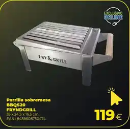 Makro FRY & GRILL Parrilla sobremesa BBQS20 oferta