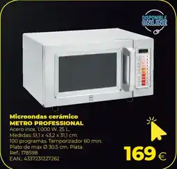 Makro METRO PROFESSIONAL Microondas cerámico oferta