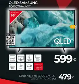 Tien 21 SAMSUNG Qled tq65q7f4auxxc oferta