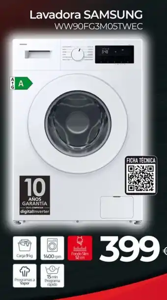 SAMSUNG Lavadora WW90FG3M05TWEC