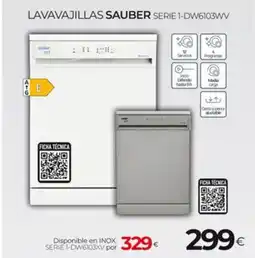 Tien 21 SAUBER Lavavajillas serie 1-dw6103wv oferta