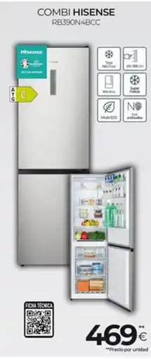 Tien 21 HISENSE Combi rb390n4bcc oferta