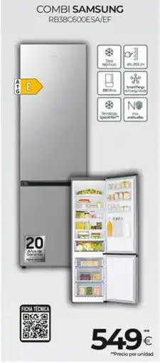 Tien 21 SAMSUNG Combi rb38c600esa/ef oferta