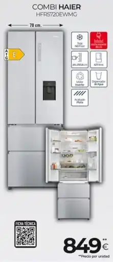 Tien 21 HAIER Combi hfr5720ewmg oferta