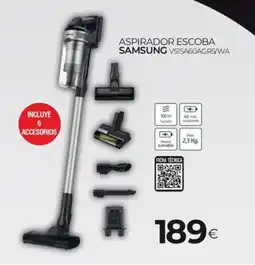 Tien 21 SAMSUNG Aspirador escoba vs15a60agr5/wa oferta