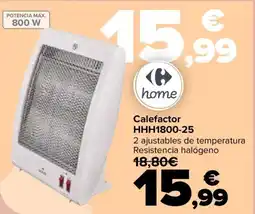 Carrefour Calefactor HHH1800-25 oferta