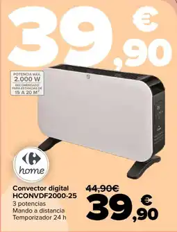 Carrefour Convector digital HCONVDF2000-25 oferta