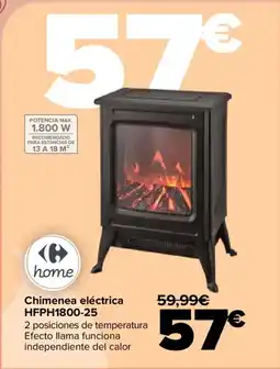 Carrefour Chimenea eléctrica HFPH1800-25 oferta