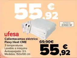 Carrefour UFESA Calientacamas eléctrico Flexy Heat CME 3 oferta