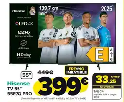 Carrefour HISENSE TV 55" 55E7Q PRO oferta
