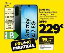 Carrefour SAMSUNG Smartphone libre Galaxy A17 5G oferta