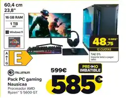 Carrefour Pack PC gaming Nausicaa oferta