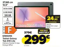 Carrefour SAMSUNG Tablet Galaxy Tab S10 Lite oferta