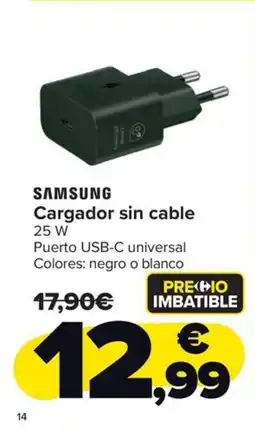 Carrefour SAMSUNG Cargador sin cable oferta