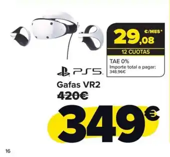PS5 Gafas VR2 420€