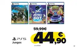 Carrefour PS5 Juegos oferta