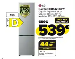 Carrefour LG Combi GBBSJ20DPY oferta