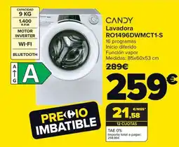Carrefour CANDY Lavadora RO1496DWMCT1-S oferta