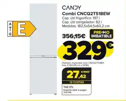 Carrefour CANDY Combi CNCQ2T518EW oferta