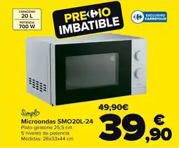 Carrefour Microondas SMO20L-24 oferta