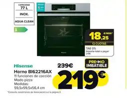 Carrefour HISENSE Horno BI62216AX oferta