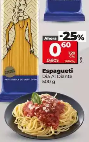 Dia Dia al diante - espagueti oferta