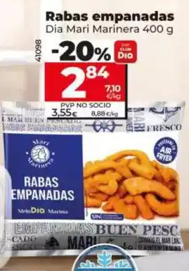 Dia Dia mari marinera - rabas empanadas 400 g oferta
