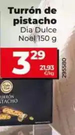 Dia Dia dulce noel - turrón de pistacho 150 g oferta