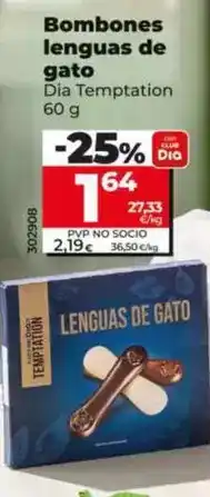 Dia Dia temptation - bombones lenguas de gato 60 g oferta