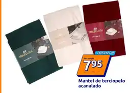 Action Mantel de terciopelo acanalado oferta