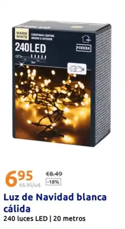 Action Luz de Navidad blanca cálida oferta