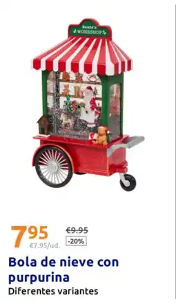 Action Bola de nieve con purpurina oferta