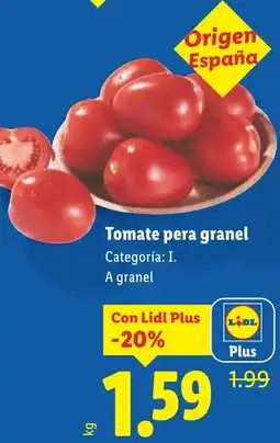 Lidl Tomate pera granel oferta