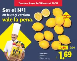 Lidl Limón malla oferta