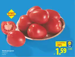 Lidl Tomate pera granel oferta