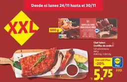 Lidl Chef Select Costillas de cerdo oferta