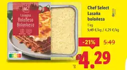 Lidl Chef Select Lasaña boloñesa oferta