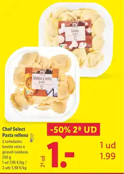 Lidl Chef Select Pasta rellena oferta