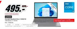 MediaMarkt LENOVO Portátil IdeaPad Slim 3 15IRH10 oferta