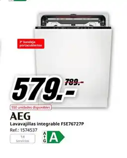 MediaMarkt AEG Lavavajillas integrable FSE76727P oferta