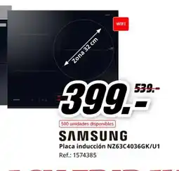 MediaMarkt SAMSUNG Placa inducción NZ63C4036GK/U1 oferta