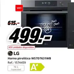 MediaMarkt LG Horno pirolítico WS7D7631WB oferta