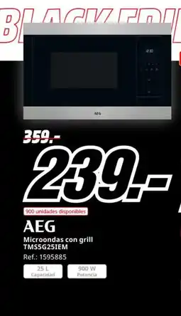 MediaMarkt AEG Microondas con grill TMS5G25IEM oferta